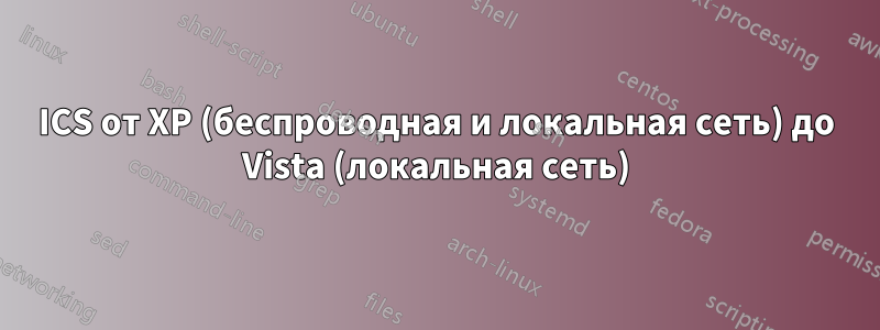 ICS от XP (беспроводная и локальная сеть) до Vista (локальная сеть)