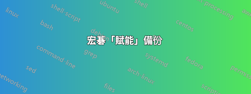 宏碁「賦能」備份