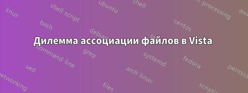 Дилемма ассоциации файлов в Vista