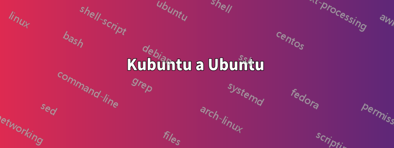 Kubuntu a Ubuntu