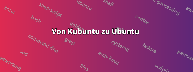 Von Kubuntu zu Ubuntu