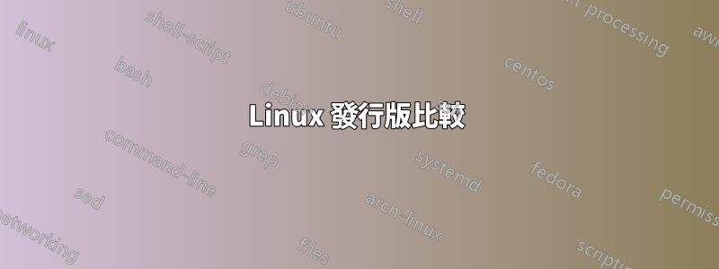 Linux 發行版比較