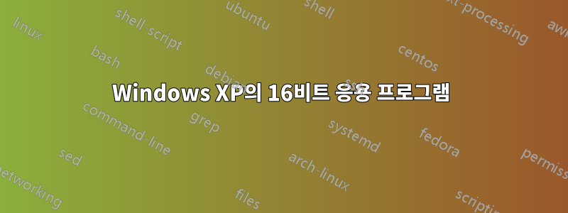 Windows XP의 16비트 응용 프로그램