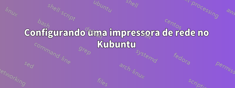 Configurando uma impressora de rede no Kubuntu