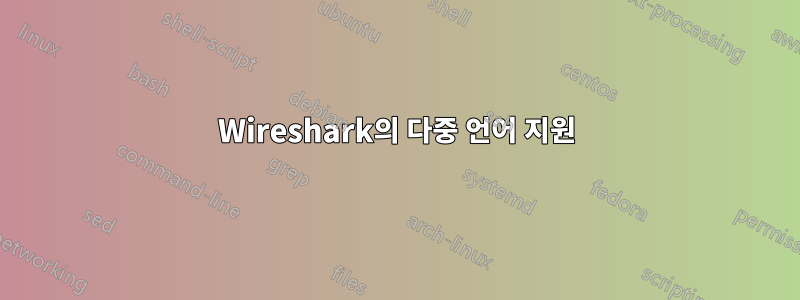 Wireshark의 다중 언어 지원