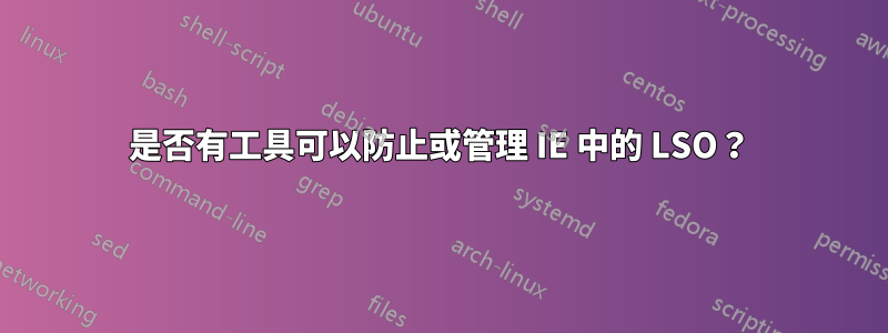 是否有工具可以防止或管理 IE 中的 LSO？