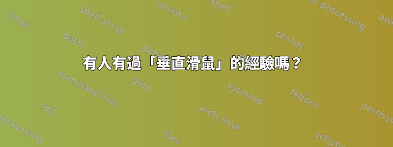 有人有過「垂直滑鼠」的經驗嗎？ 