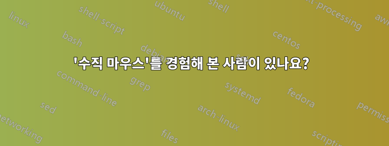 '수직 마우스'를 경험해 본 사람이 있나요? 