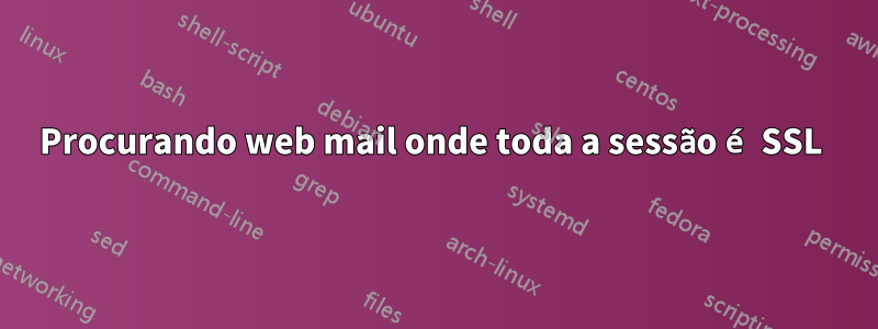 Procurando web mail onde toda a sessão é SSL 