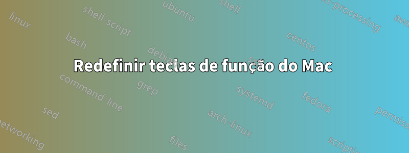 Redefinir teclas de função do Mac