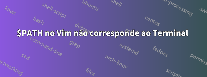 $PATH no Vim não corresponde ao Terminal