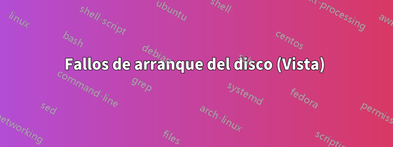 Fallos de arranque del disco (Vista)