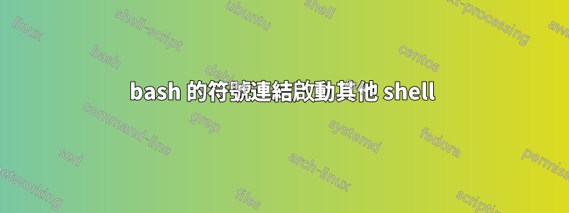 bash 的符號連結啟動其他 shell