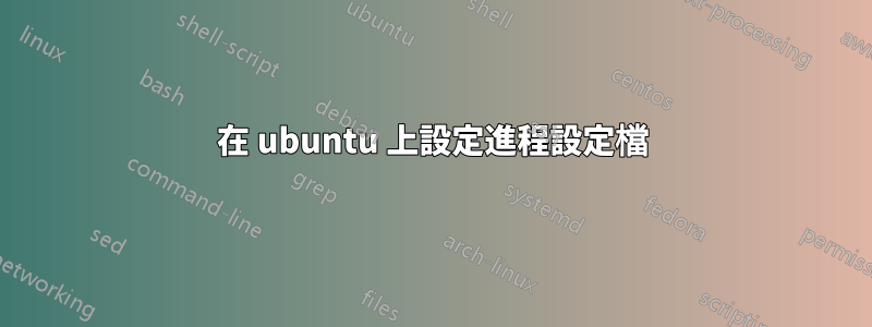 在 ubuntu 上設定進程設定檔