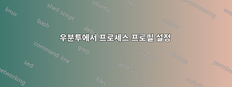 우분투에서 프로세스 프로필 설정