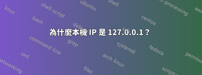 為什麼本機 IP 是 127.0.0.1？