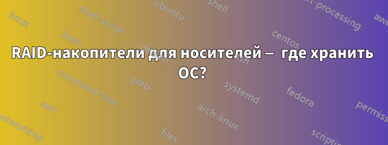 RAID-накопители для носителей — где хранить ОС?