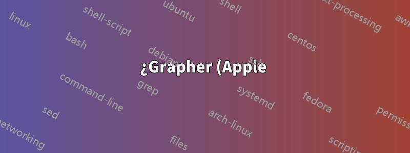 ¿Grapher (Apple) es programable y, de ser así, cómo?