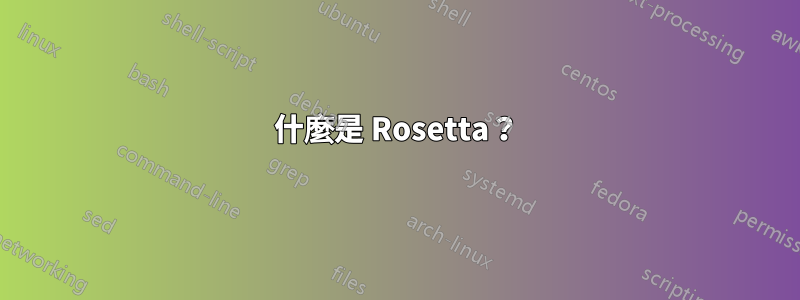 什麼是 Rosetta？