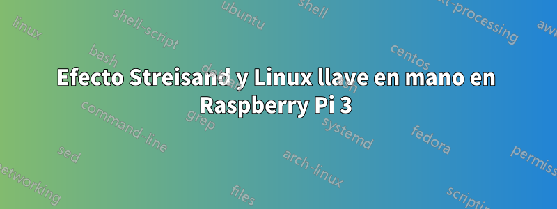 Efecto Streisand y Linux llave en mano en Raspberry Pi 3