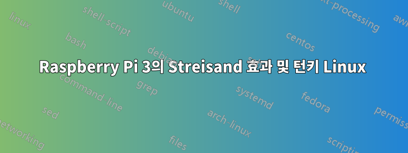 Raspberry Pi 3의 Streisand 효과 및 턴키 Linux