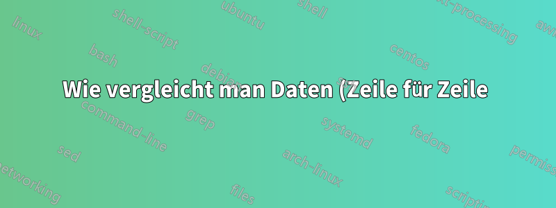 Wie vergleicht man Daten (Zeile für Zeile) und erhält einen Datumsbereich?