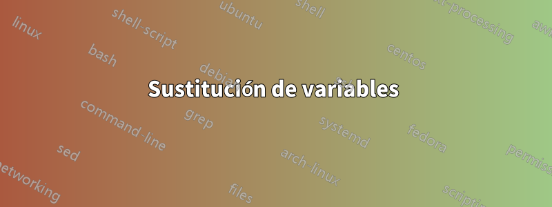 Sustitución de variables