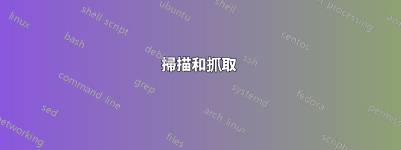 掃描和抓取