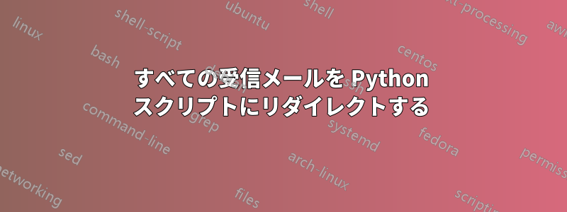 すべての受信メールを Python スクリプトにリダイレクトする