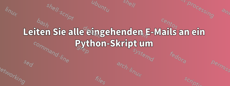 Leiten Sie alle eingehenden E-Mails an ein Python-Skript um