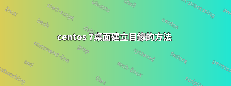 centos 7桌面建立目錄的方法