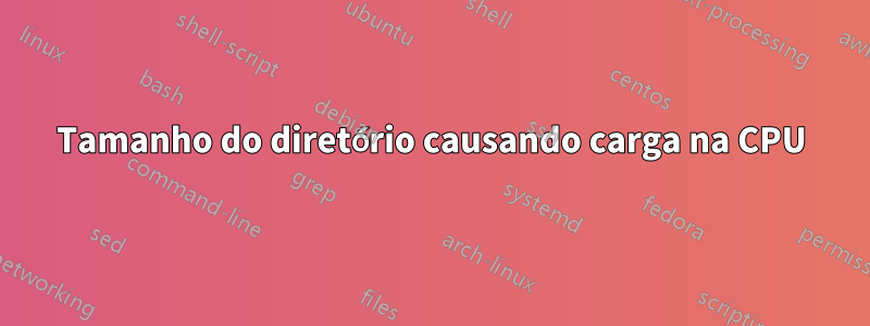 Tamanho do diretório causando carga na CPU
