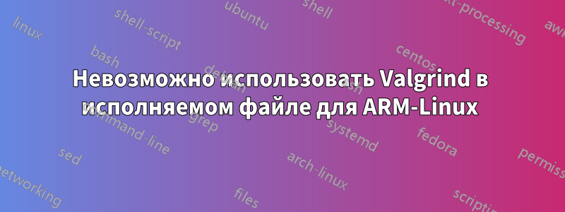 Невозможно использовать Valgrind в исполняемом файле для ARM-Linux