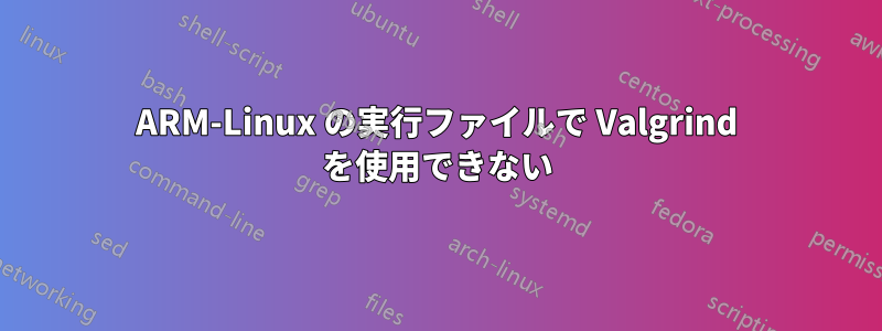 ARM-Linux の実行ファイルで Valgrind を使用できない