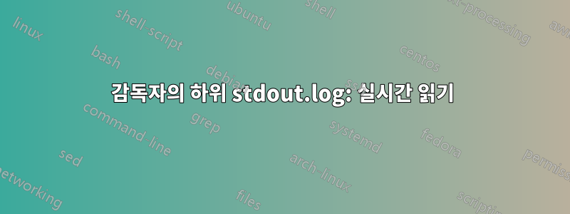 감독자의 하위 stdout.log: 실시간 읽기