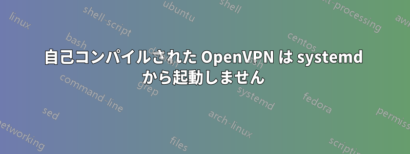 自己コンパイルされた OpenVPN は systemd から起動しません