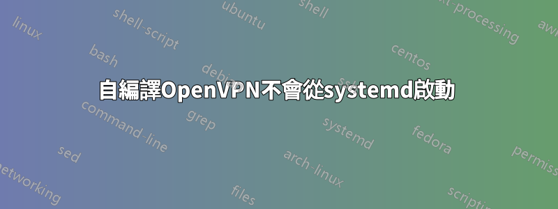 自編譯OpenVPN不會從systemd啟動