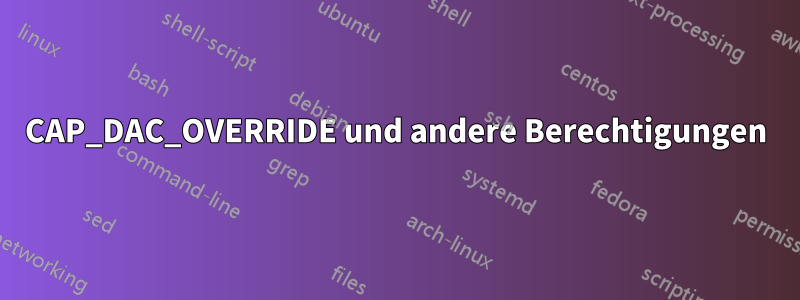 CAP_DAC_OVERRIDE und andere Berechtigungen