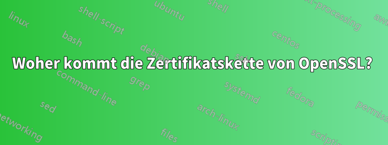 Woher kommt die Zertifikatskette von OpenSSL?