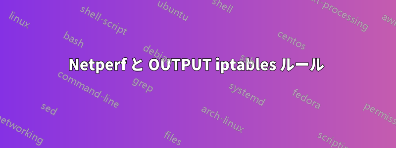 Netperf と OUTPUT iptables ルール