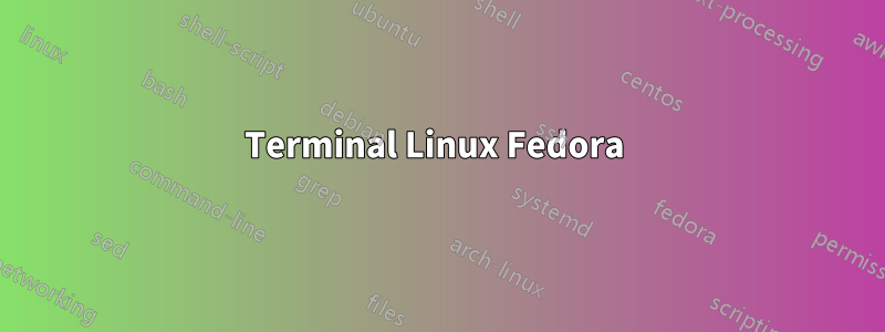 Terminal Linux Fedora 