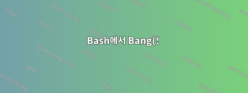 Bash에서 Bang(!) 사용