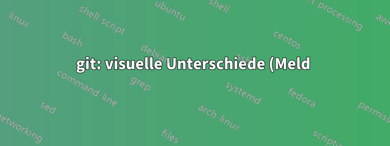 git: visuelle Unterschiede (Meld) nur in der GUI verwenden
