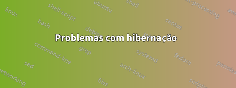 Problemas com hibernação 