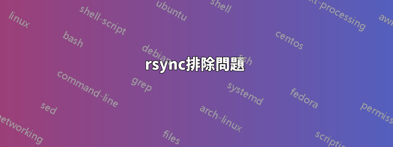 rsync排除問題