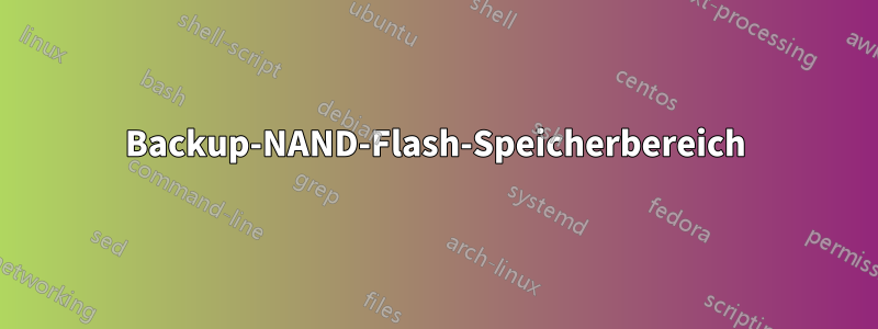 Backup-NAND-Flash-Speicherbereich