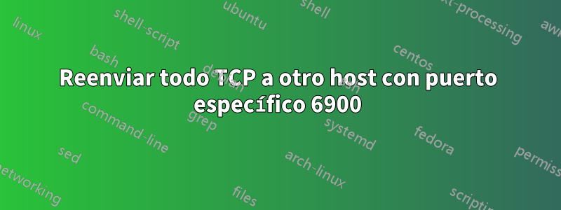 Reenviar todo TCP a otro host con puerto específico 6900