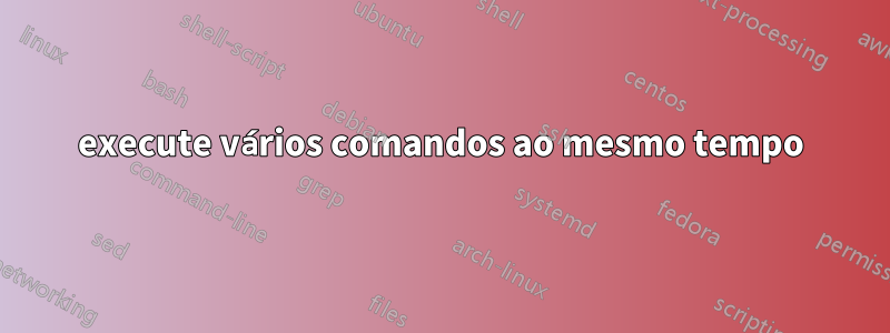 execute vários comandos ao mesmo tempo