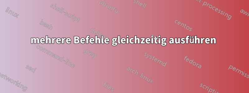 mehrere Befehle gleichzeitig ausführen