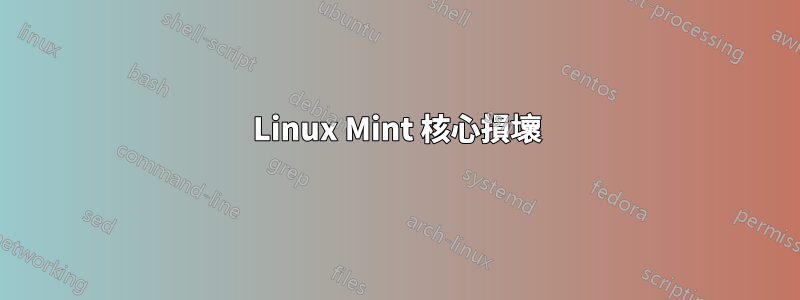 Linux Mint 核心損壞